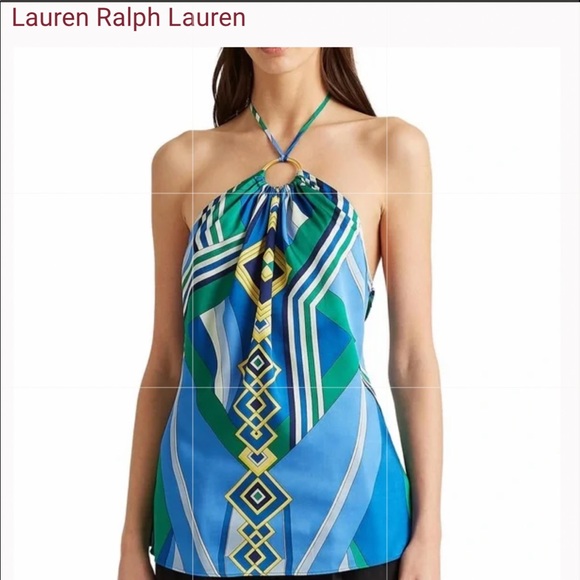 Lauren Ralph Lauren Geometrical halter Top - Picture 2 of 11